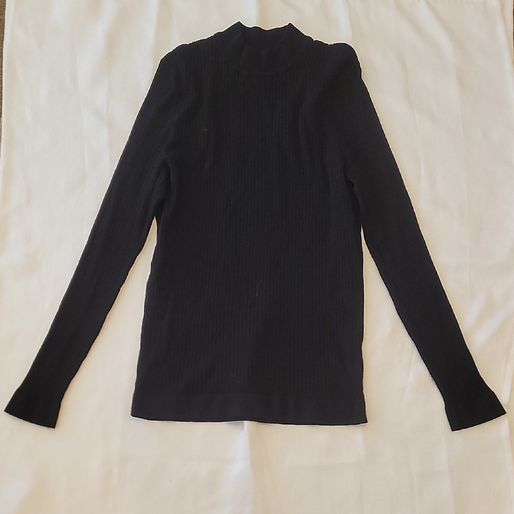Zara Black M  Long Sleeve Top